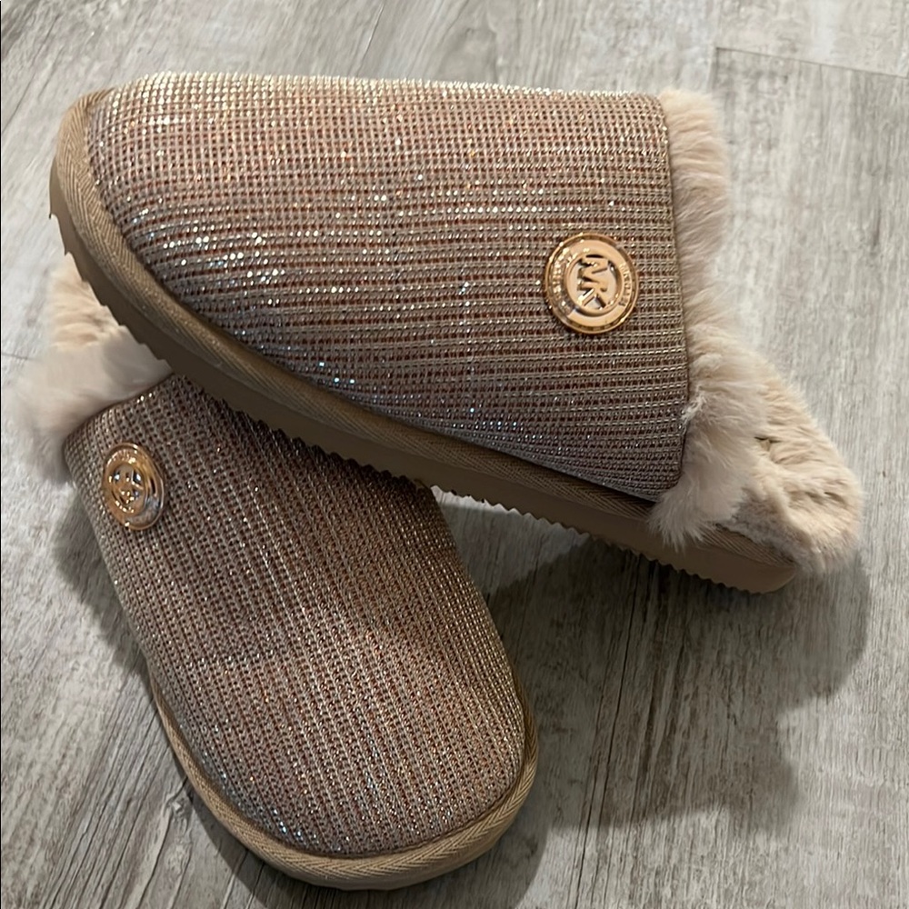 MK glitter sparkly slippers sz.7